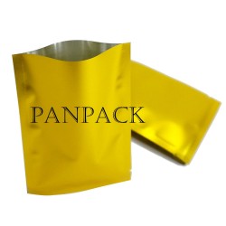 Golden Side Seal Pouch With Foil Layer Inside